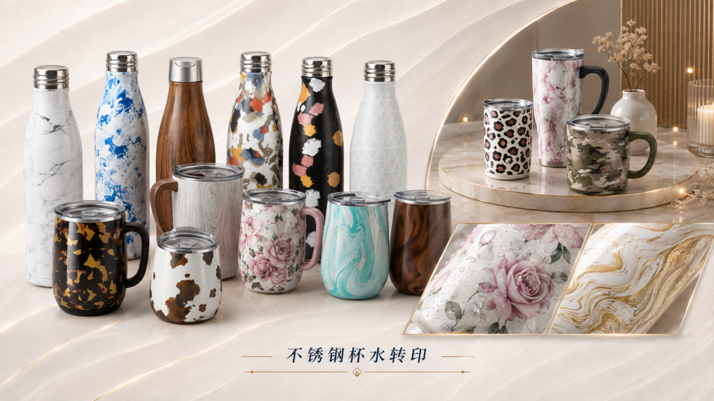 不锈钢瓶水转印