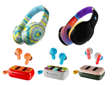 Skullcandy耳机及充电盒水转印产品展示